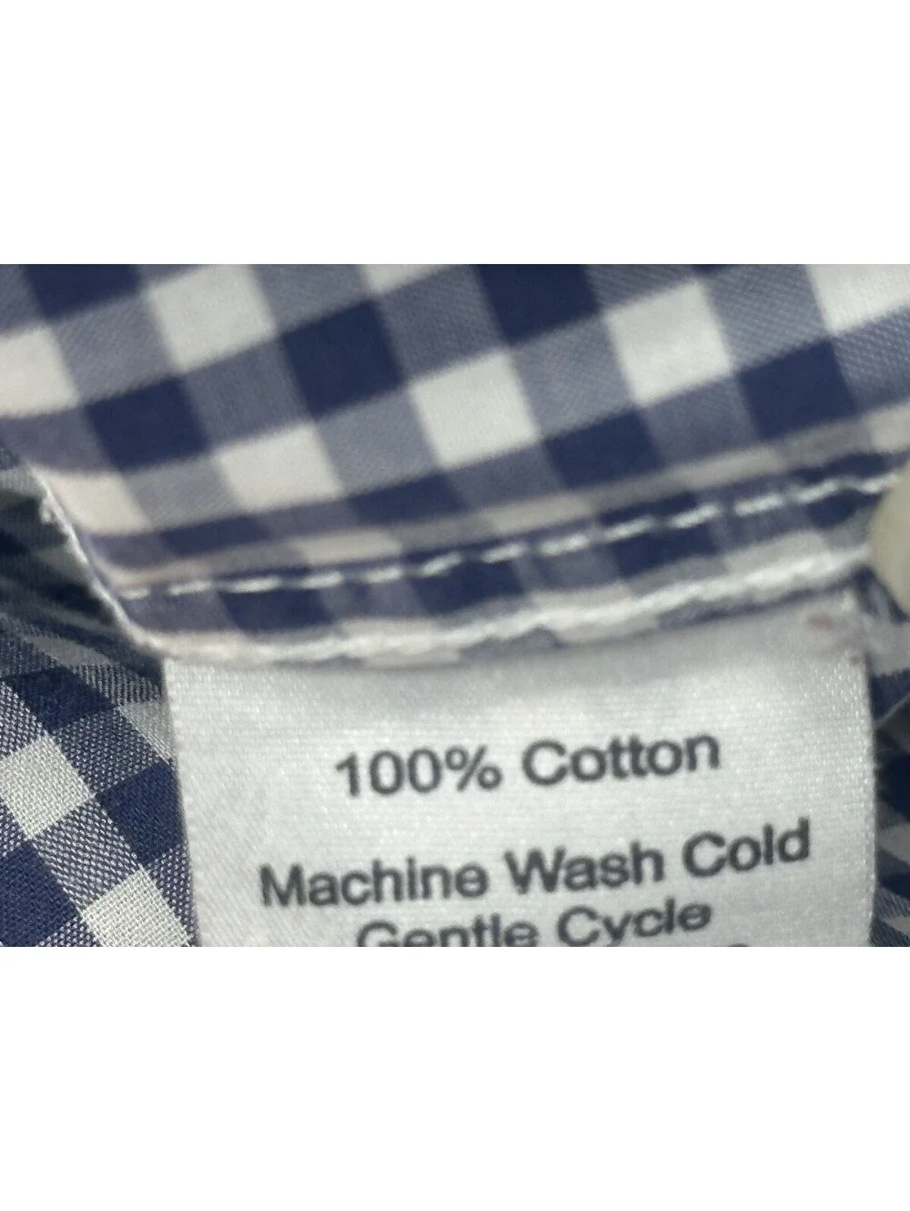 J Crew Checked Lightweight 100% Cotton Button Up Blue Mens M